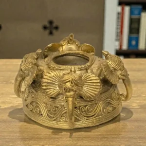 Dokra Metal Candle Stand Decorative Piece