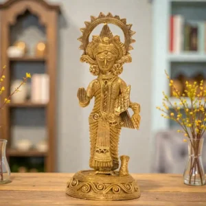 Standing Laxmi Dokra Metal Idol